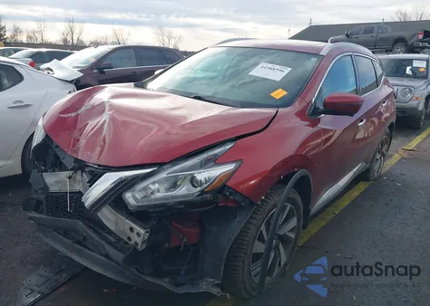 2016 Nissan Murano Platinum из США, поврежденный, VIN 5N1AZ2MH0GN108875